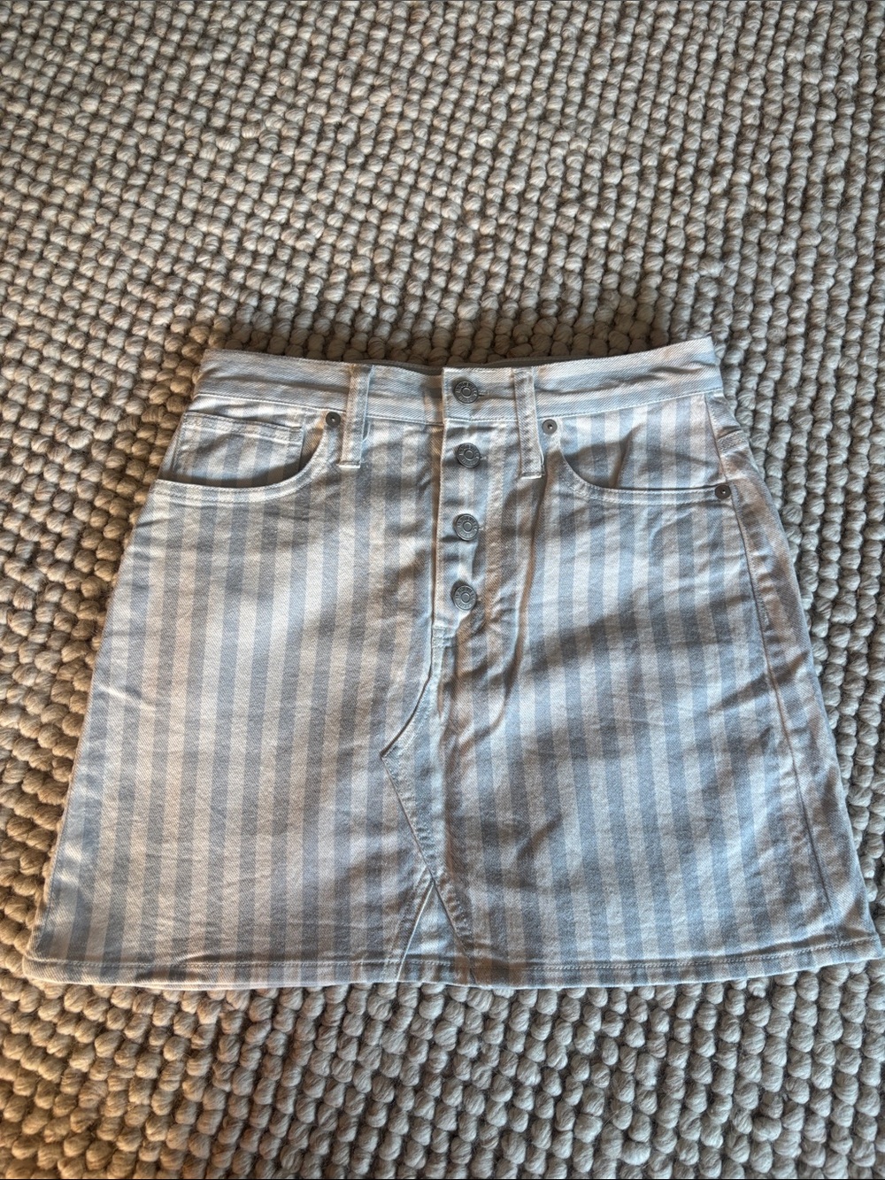 Madewell stripe skirt